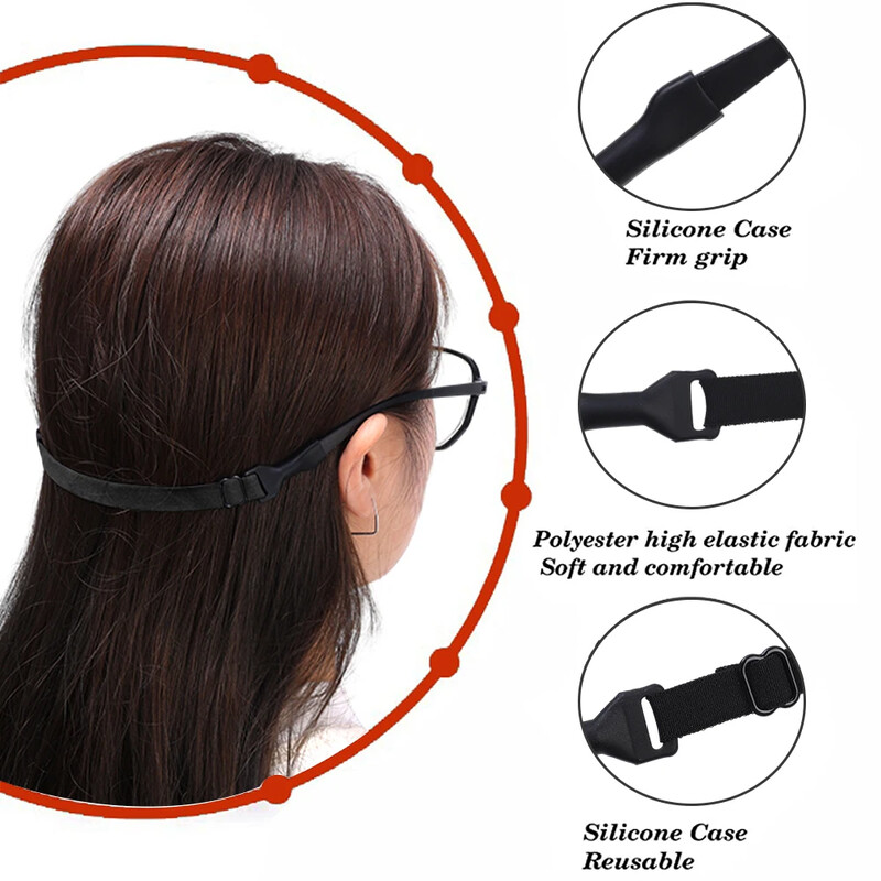 1/5 vnt akinių grandinėlė vaikams suaugusiems akinių dirželis vaikams akinių saugos dirželis dirželio laikiklis Laido laikiklis sportinių akinių virvė