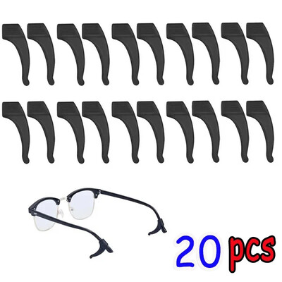 10/20 vnt spalvingi silikoniniai neslystantys ausų kabliukai akiniai elastinga rankena Temple antgalio kamštelių laikiklis akinių laikiklis akinių laikiklio laikiklis
