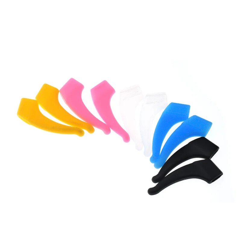 10/20 vnt spalvingi silikoniniai neslystantys ausų kabliukai akiniai elastinga rankena Temple antgalio kamštelių laikiklis akinių laikiklis akinių laikiklio laikiklis