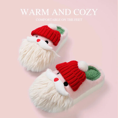 Γυναικείες χριστουγεννιάτικες παντόφλες Γυναικείες φθινοπωρινές χειμερινές υπαίθριες βαμβακερά αντιολισθητικά παπούτσια Γυναικεία άνεση για πάρτι Άγιος Βασίλης