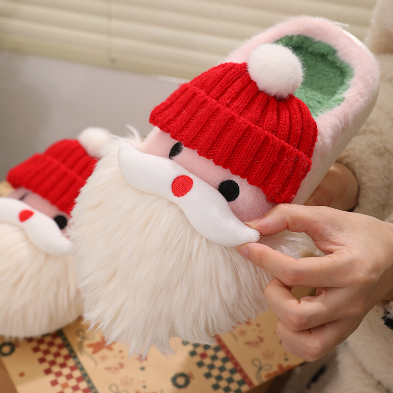 Γυναικείες χριστουγεννιάτικες παντόφλες Γυναικείες φθινοπωρινές χειμερινές υπαίθριες βαμβακερά αντιολισθητικά παπούτσια Γυναικεία άνεση για πάρτι Άγιος Βασίλης