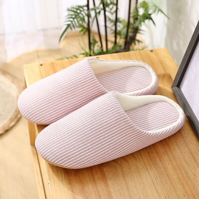 Papuci liniștiți în stil japonez pentru femei, iarnă, cu fundul moale, fără sunet, pentru uz casnic, papuci de interior anti-alunecare din bumbac pentru bărbați