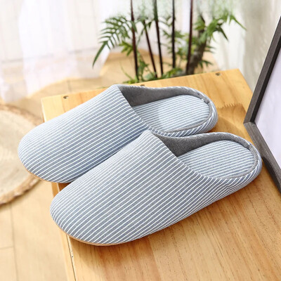 Papuci liniștiți în stil japonez pentru femei, iarnă, cu fundul moale, fără sunet, pentru uz casnic, papuci de interior anti-alunecare din bumbac pentru bărbați