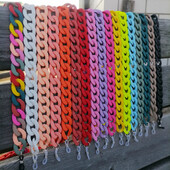 FishSheep Fashion 2022, lanțuri acrilice pentru ochelari de soare, șnur pentru femei, mască colorată mat, cu lanț pentru curea, accesorii pentru cablu