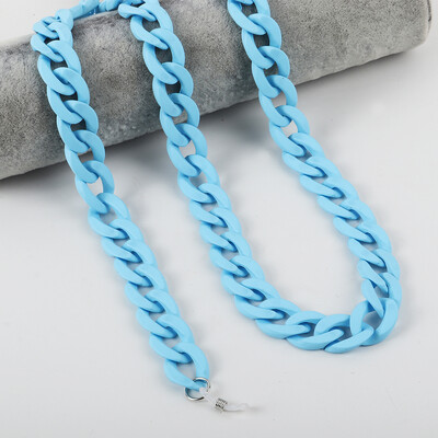 FishSheep Fashion 2022, lanțuri acrilice pentru ochelari de soare, șnur pentru femei, mască colorată mat, cu lanț pentru curea, accesorii pentru cablu