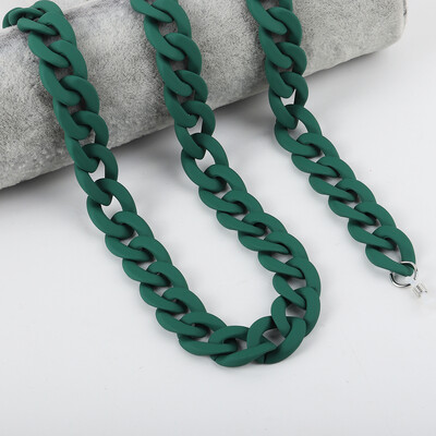 FishSheep Fashion 2022, lanțuri acrilice pentru ochelari de soare, șnur pentru femei, mască colorată mat, cu lanț pentru curea, accesorii pentru cablu