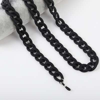 FishSheep Fashion 2022, lanțuri acrilice pentru ochelari de soare, șnur pentru femei, mască colorată mat, cu lanț pentru curea, accesorii pentru cablu