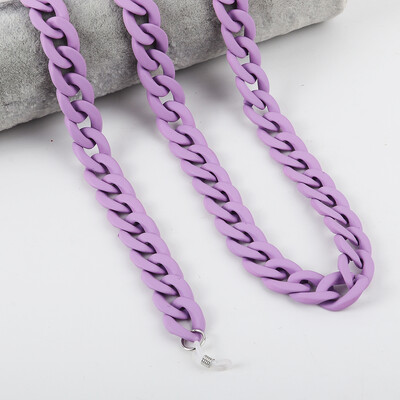 FishSheep Fashion 2022, lanțuri acrilice pentru ochelari de soare, șnur pentru femei, mască colorată mat, cu lanț pentru curea, accesorii pentru cablu