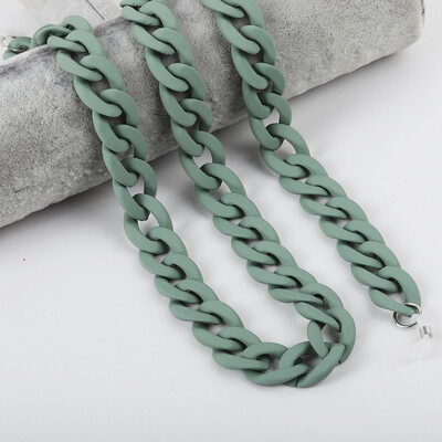 FishSheep Fashion 2022, lanțuri acrilice pentru ochelari de soare, șnur pentru femei, mască colorată mat, cu lanț pentru curea, accesorii pentru cablu