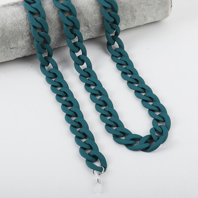 FishSheep Fashion 2022, lanțuri acrilice pentru ochelari de soare, șnur pentru femei, mască colorată mat, cu lanț pentru curea, accesorii pentru cablu