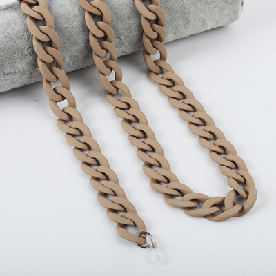 FishSheep Fashion 2022, lanțuri acrilice pentru ochelari de soare, șnur pentru femei, mască colorată mat, cu lanț pentru curea, accesorii pentru cablu