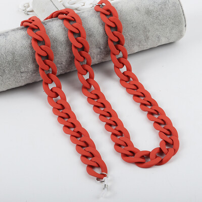 FishSheep Fashion 2022, lanțuri acrilice pentru ochelari de soare, șnur pentru femei, mască colorată mat, cu lanț pentru curea, accesorii pentru cablu