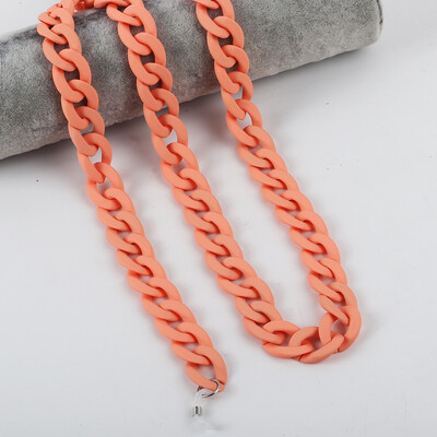 FishSheep Fashion 2022, lanțuri acrilice pentru ochelari de soare, șnur pentru femei, mască colorată mat, cu lanț pentru curea, accesorii pentru cablu