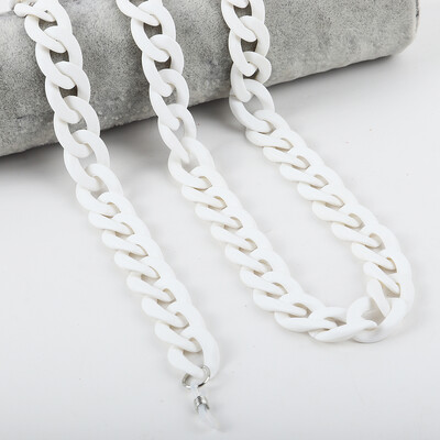 FishSheep Fashion 2022, lanțuri acrilice pentru ochelari de soare, șnur pentru femei, mască colorată mat, cu lanț pentru curea, accesorii pentru cablu