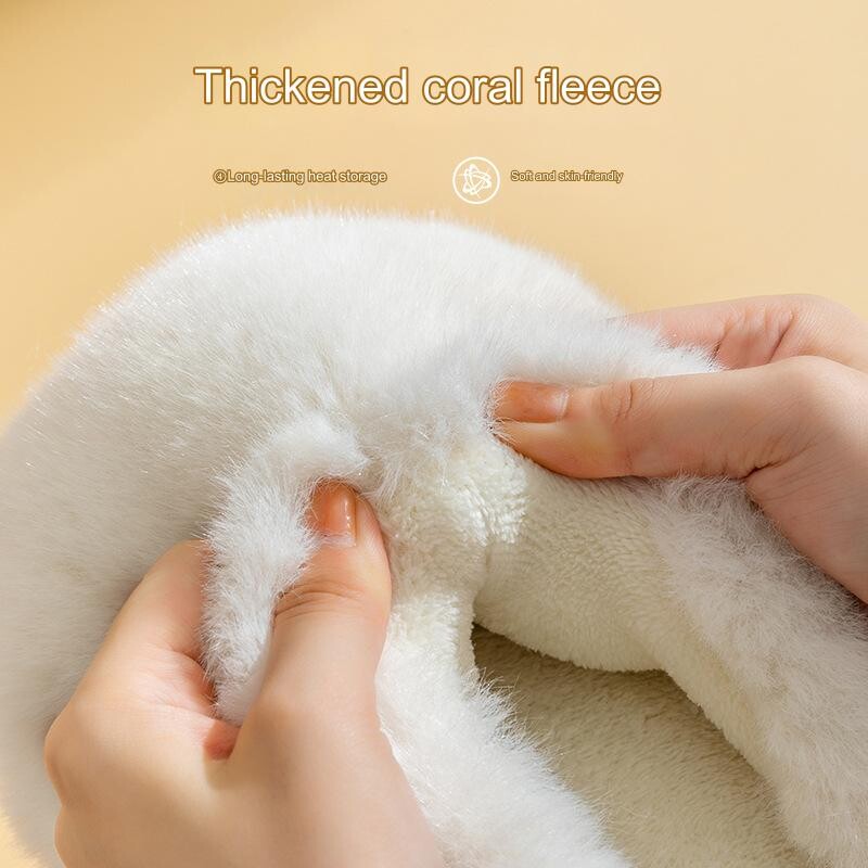 Pantofi postpartum pentru femei, toamna și iarna, drăguț, pentru interior, acasă, anti-alunecare, papuci de bumbac cald cu talpă groasă pentru femei