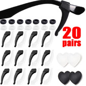 Szilikon csúszásgátló fül horog szemüveg Láb Fülhüvely konzol Rögzítő átlátszó szemüvegek Kiegészítők markolat esésgátló szemüvegtartó