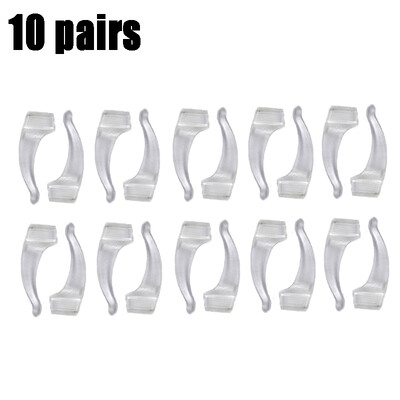 Szilikon csúszásgátló fül horog szemüveg Láb Fülhüvely konzol Rögzítő átlátszó szemüvegek Kiegészítők markolat esésgátló szemüvegtartó