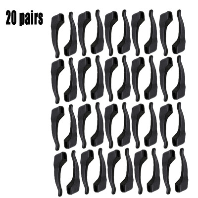 Szilikon csúszásgátló fül horog szemüveg Láb Fülhüvely konzol Rögzítő átlátszó szemüvegek Kiegészítők markolat esésgátló szemüvegtartó