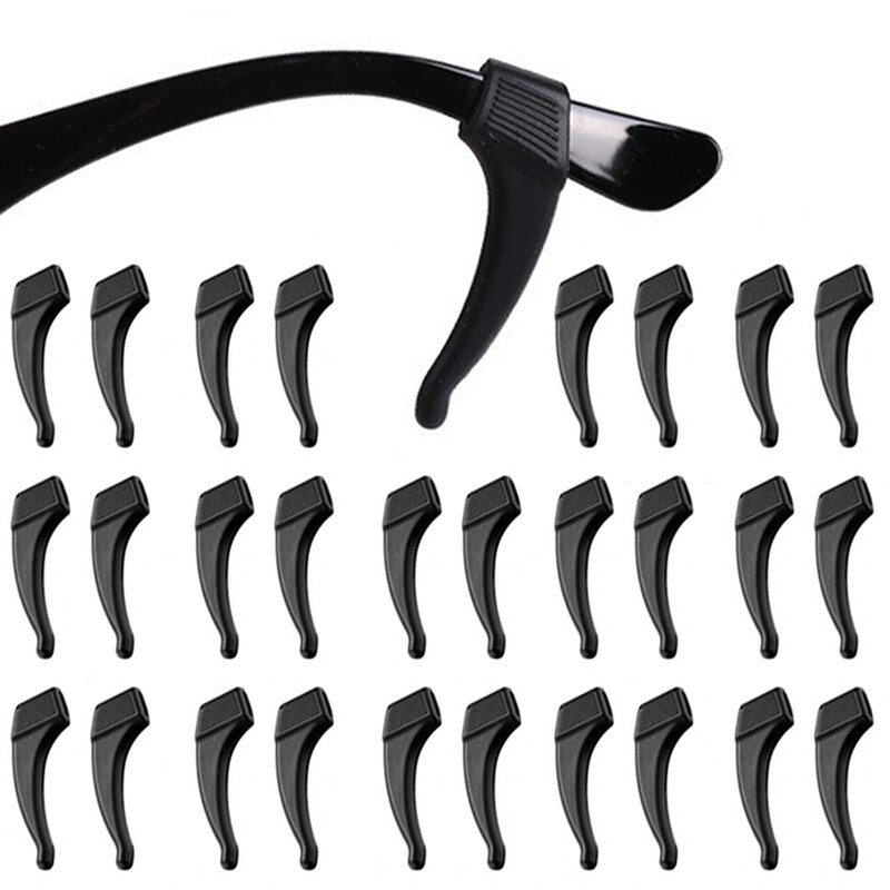 Szilikon csúszásgátló fül horog szemüveg Láb Fülhüvely konzol Rögzítő átlátszó szemüvegek Kiegészítők markolat esésgátló szemüvegtartó