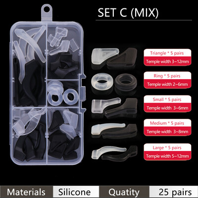 COLOUR_MAX ausų rankenos kabliukai, neslystantys laikikliai, silikoniniai akinių rinkiniai, skirti akiniams, akinių priedai