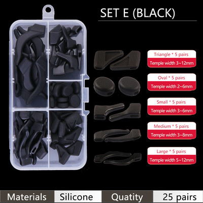 COLOUR_MAX ausų rankenos kabliukai, neslystantys laikikliai, silikoniniai akinių rinkiniai, skirti akiniams, akinių priedai