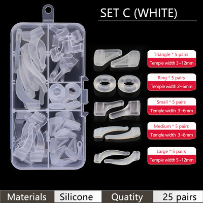 COLOUR_MAX ausų rankenos kabliukai, neslystantys laikikliai, silikoniniai akinių rinkiniai, skirti akiniams, akinių priedai