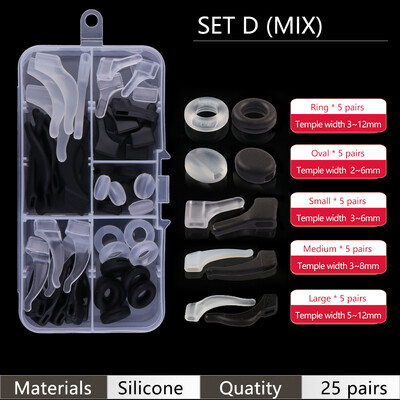 COLOUR_MAX ausų rankenos kabliukai, neslystantys laikikliai, silikoniniai akinių rinkiniai, skirti akiniams, akinių priedai