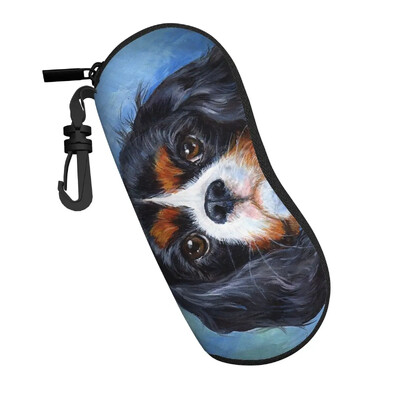 Θήκη γυαλιών γερμανικού ποιμενικού σκύλου Unisex Αντιπτωτικό φερμουάρ Gsd Lover Animal Reading Protector Print Θήκη επαφών με τα μάτια