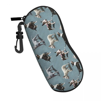 Θήκη γυαλιών γερμανικού ποιμενικού σκύλου Unisex Αντιπτωτικό φερμουάρ Gsd Lover Animal Reading Protector Print Θήκη επαφών με τα μάτια