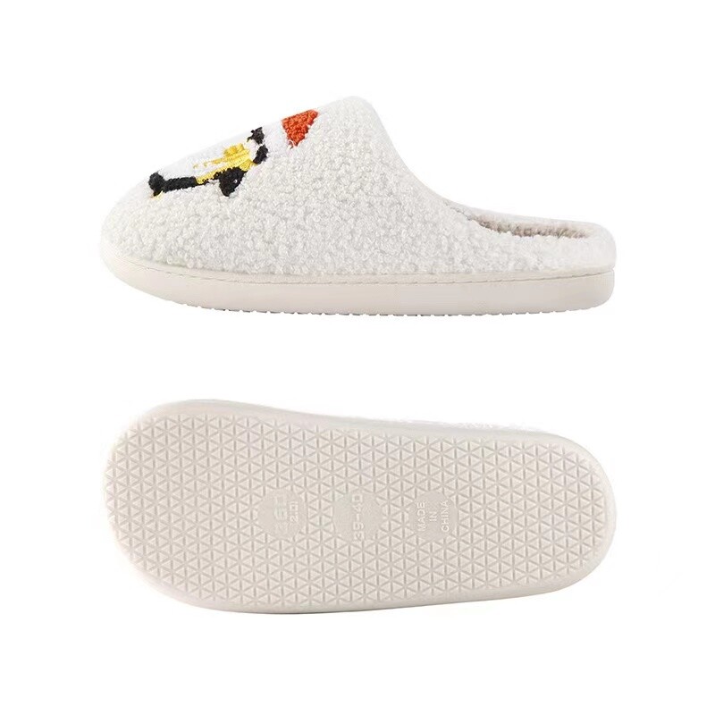 AD Cadouri de Crăciun Papuci de iarnă Pinguin Pluș Femei/Bărbați Papuci de casă calde de interior pentru cupluri Pantofi drăguți și confortabili