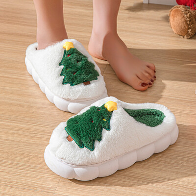 Papuci de Crăciun pentru femei Bărbați, moale, confortabile, confortabile, din pluș, ușoare, papuci de casă, papuci de casă, pentru interior și exterior, papuci de casă.