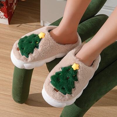 Papuci de Crăciun pentru femei Bărbați, moale, confortabile, confortabile, din pluș, ușoare, papuci de casă, papuci de casă, pentru interior și exterior, papuci de casă.