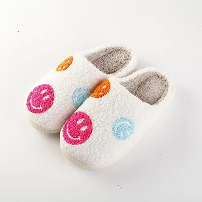 AD Ins Retro Blue small evil eyes dolt Зимни плюшени чехли Топли чехли Модни уютни обувки