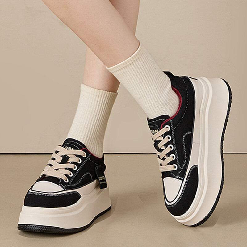 Sieviešu Leoparda kedas Platforma Ikdienas modes apavi Augstas kvalitātes āra skeitborda šņorēs viegli skriešanas sporta apavi sievietēm 40