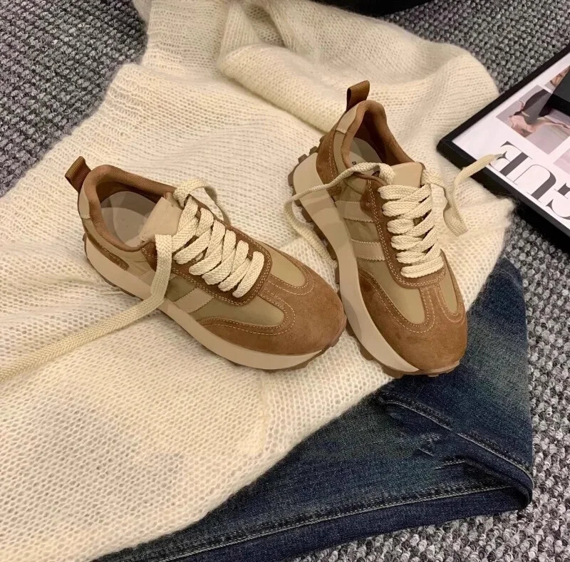 Nauji sportbačiai moterims Madingi storapadžiai laisvalaikio batai Retro Forrest Gump batai moterims Platform Vulcanize Batai Zapatos Mujer