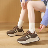 2024 Reducere fierbinte Pantofi de damă Pantofi vulcanizați de damă cu șireturi în față Iarnă Plus catifea pantofi ocazionali