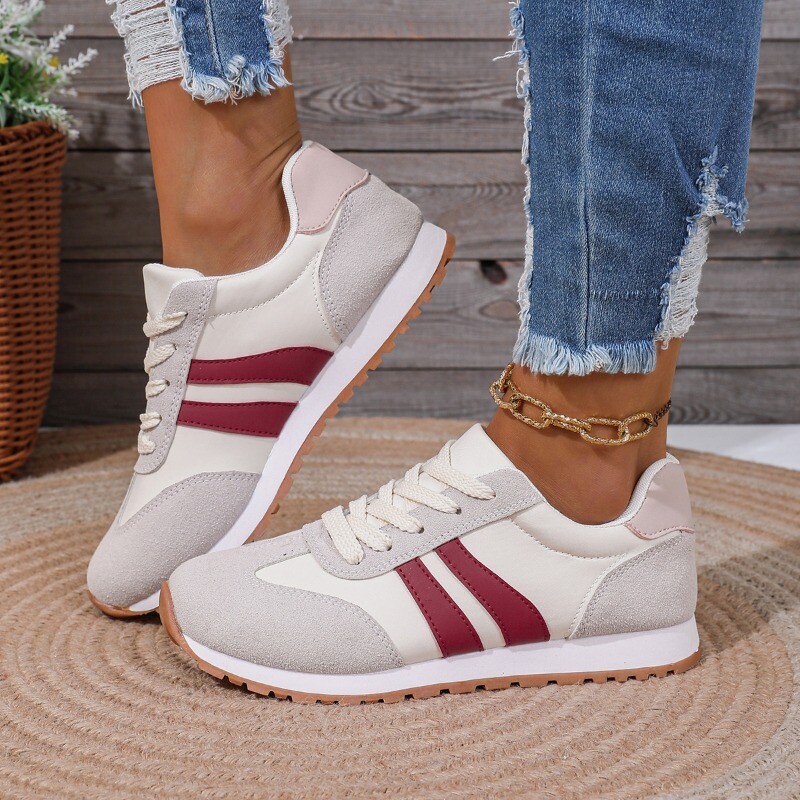 2024, pantofi plati de dama noi, care se potrivesc cu culoarea casual, pantofi de dama vulcanizati cu sireturi pentru gura superficiala, pantofi sport de dama