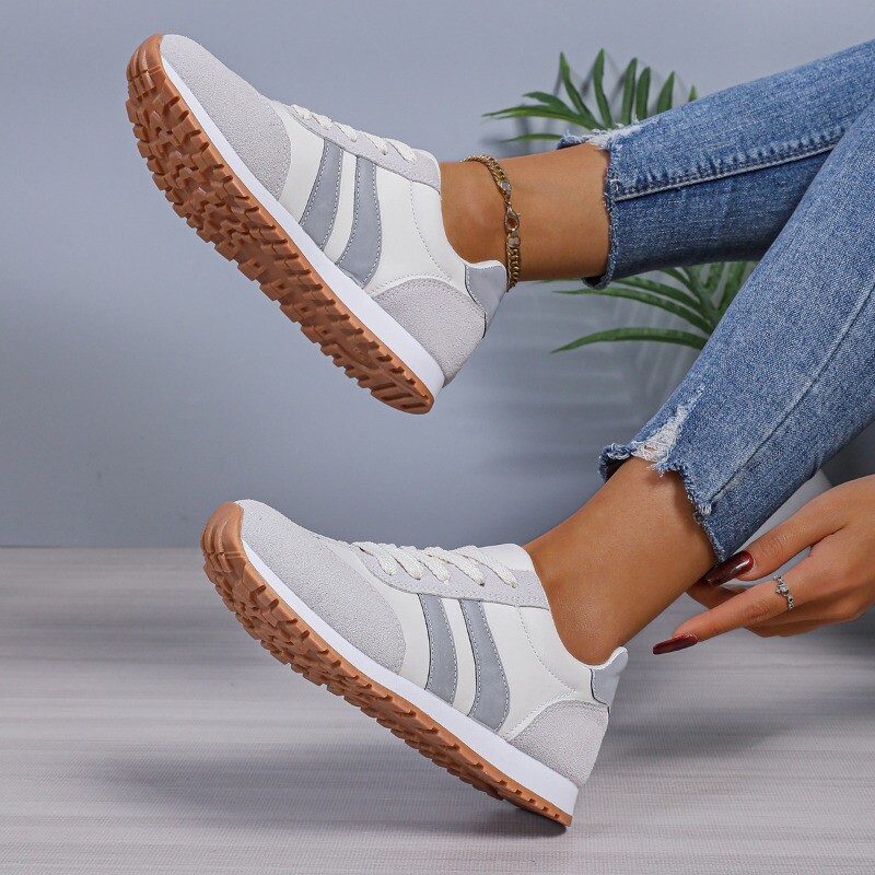 2024, pantofi plati de dama noi, care se potrivesc cu culoarea casual, pantofi de dama vulcanizati cu sireturi pentru gura superficiala, pantofi sport de dama