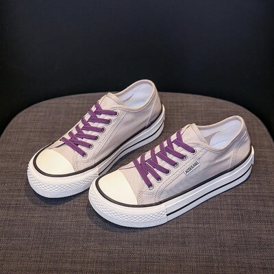 Canva Κορεάτικο στυλ Mango Head Casual Παπούτσια για γυναίκες Άνοιξη 2023 Νέο μοντέλο φορητές σόλες από καουτσούκ Άνετα αναπνέοντα υποδήματα