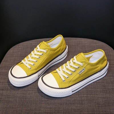 Canva Κορεάτικο στυλ Mango Head Casual Παπούτσια για γυναίκες Άνοιξη 2023 Νέο μοντέλο φορητές σόλες από καουτσούκ Άνετα αναπνέοντα υποδήματα