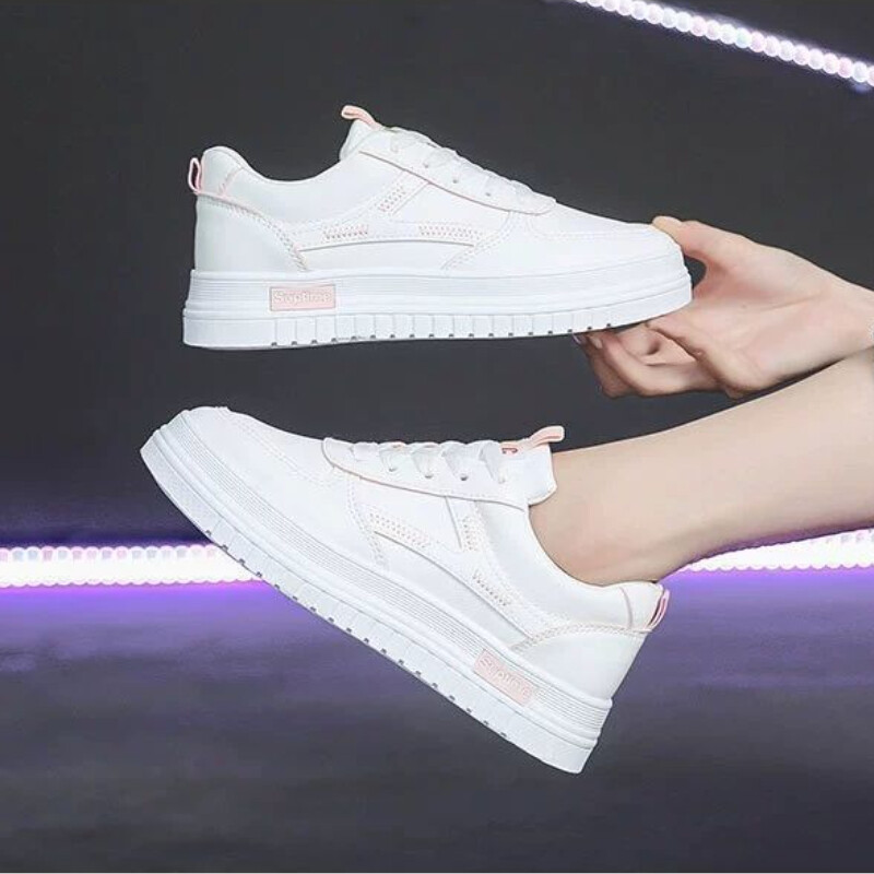 Modes elpojoši plakani sieviešu apavi skriešanai, šņorējami sporta apavi Sporta sporta kurpes āra kājām