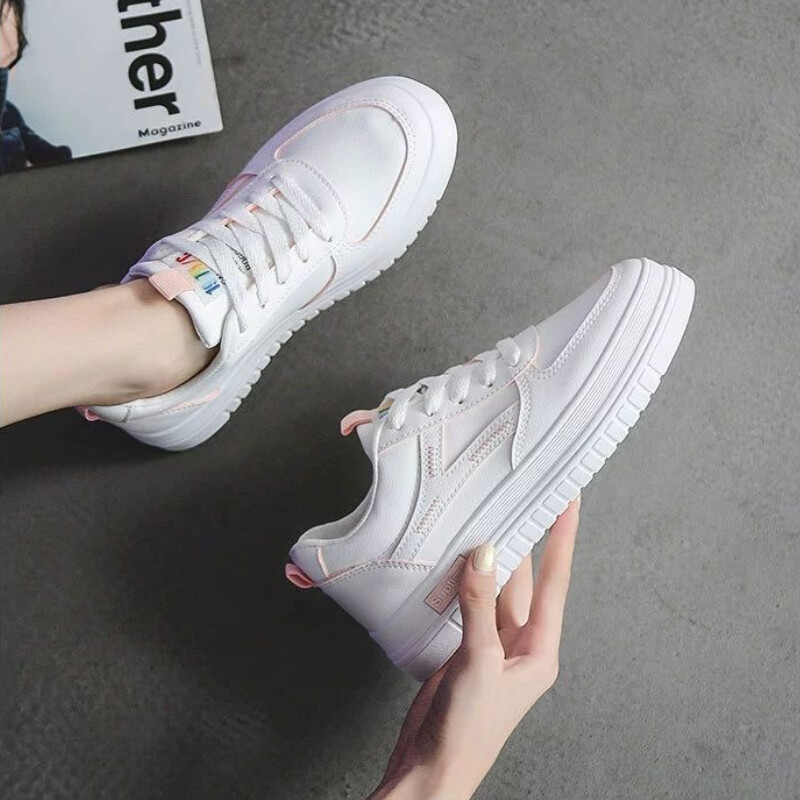 Modes elpojoši plakani sieviešu apavi skriešanai, šņorējami sporta apavi Sporta sporta kurpes āra kājām