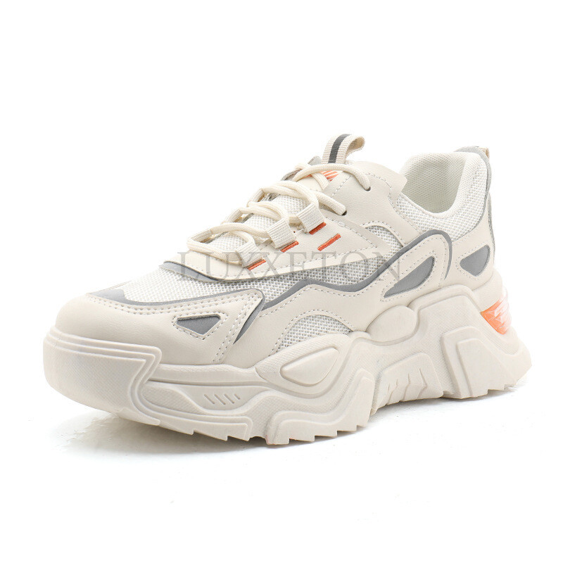 Vastag talpú plüss apacipő légáteresztő és kényelmes hálós felülettel Divatos és sokoldalú alkalmi sportcipők