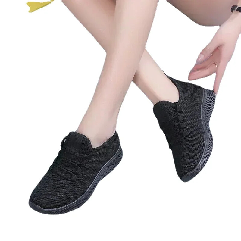 2024 de primăvară noi pantofi respirabili, anti-alunecare, pentru femei, cu platformă, la modă, pantofi vulcanizați pentru femei, ocazional, comozi, pentru femei