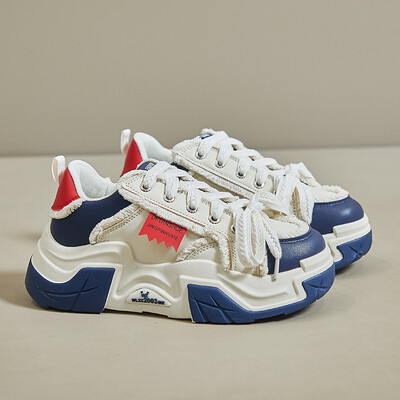 Pantofi sport de modă pentru femei, pantofi de toamnă ocazional, pantofi de sport cu platformă, cu talpă groasă, anti-alunecare