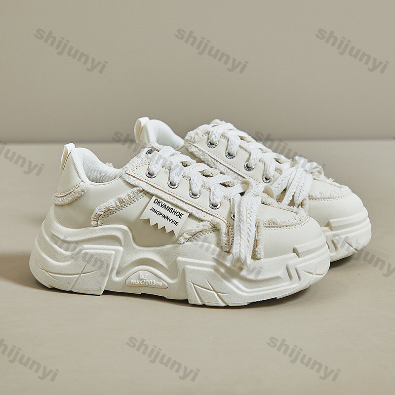 Pantofi sport de modă pentru femei, pantofi de toamnă ocazional, pantofi de sport cu platformă, cu talpă groasă, anti-alunecare