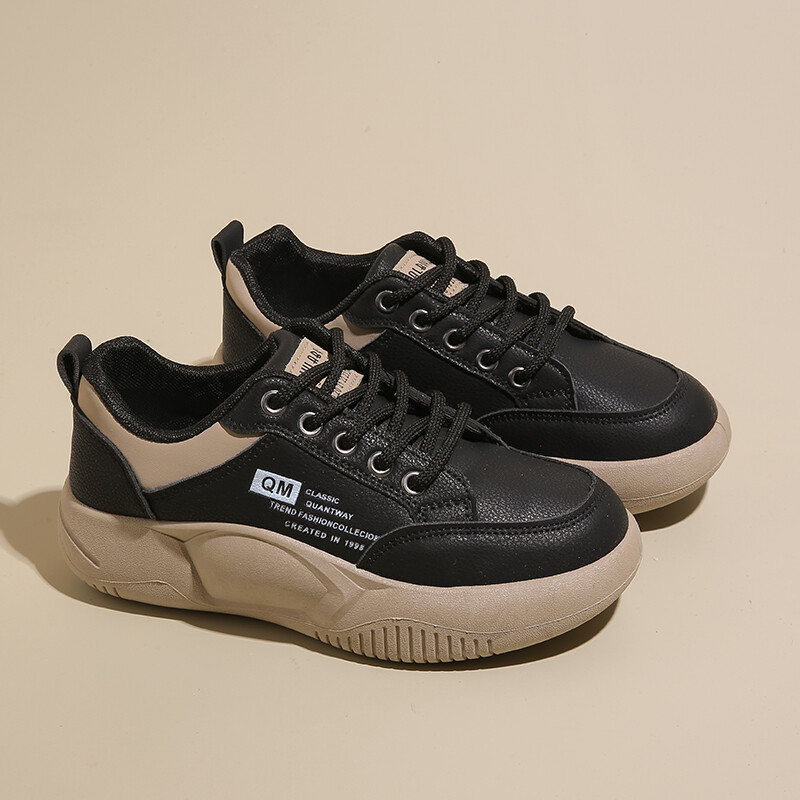 Pantofi de sport noi cu platformă de damă Toamnă Casual Pantofi care cresc înălțimea Studenți la modă Pantofi vulcanizați confortabili cu talpă moale