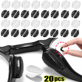 Silikona brilles deguna spilventiņi Mīksts neslīdošs gaisa spilvens deguna turētājs Caurspīdīgs neredzams pašlīmējošs uzlīme Noderīgas brilles