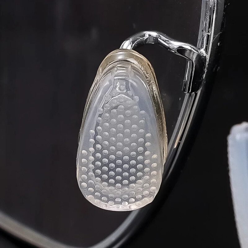 Silikona brilles deguna spilventiņi Mīksts neslīdošs gaisa spilvens deguna turētājs Caurspīdīgs neredzams pašlīmējošs uzlīme Noderīgas brilles