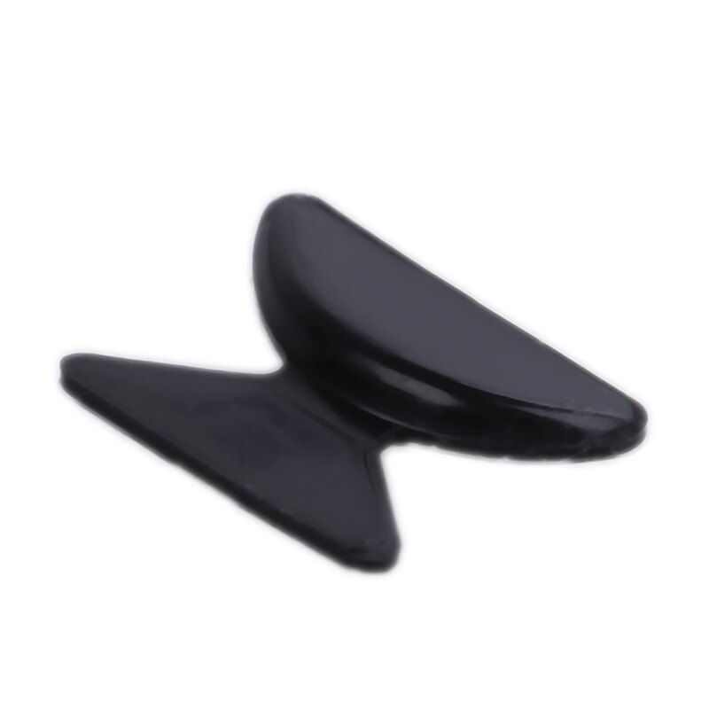 5 pāri neslīdoši silikona brilles brilles saulesbriļļu deguna spilventiņi 2,5 mm/1,8 mm melni balti